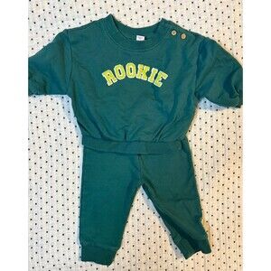 2 Piece Cat And Jack Boys sweats Outfit. Green. Rookie sports fan baby clothes